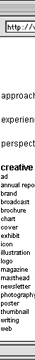 web site design for creative content offering